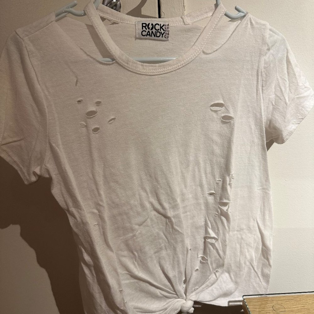 Rock Candy White t shirt size 10